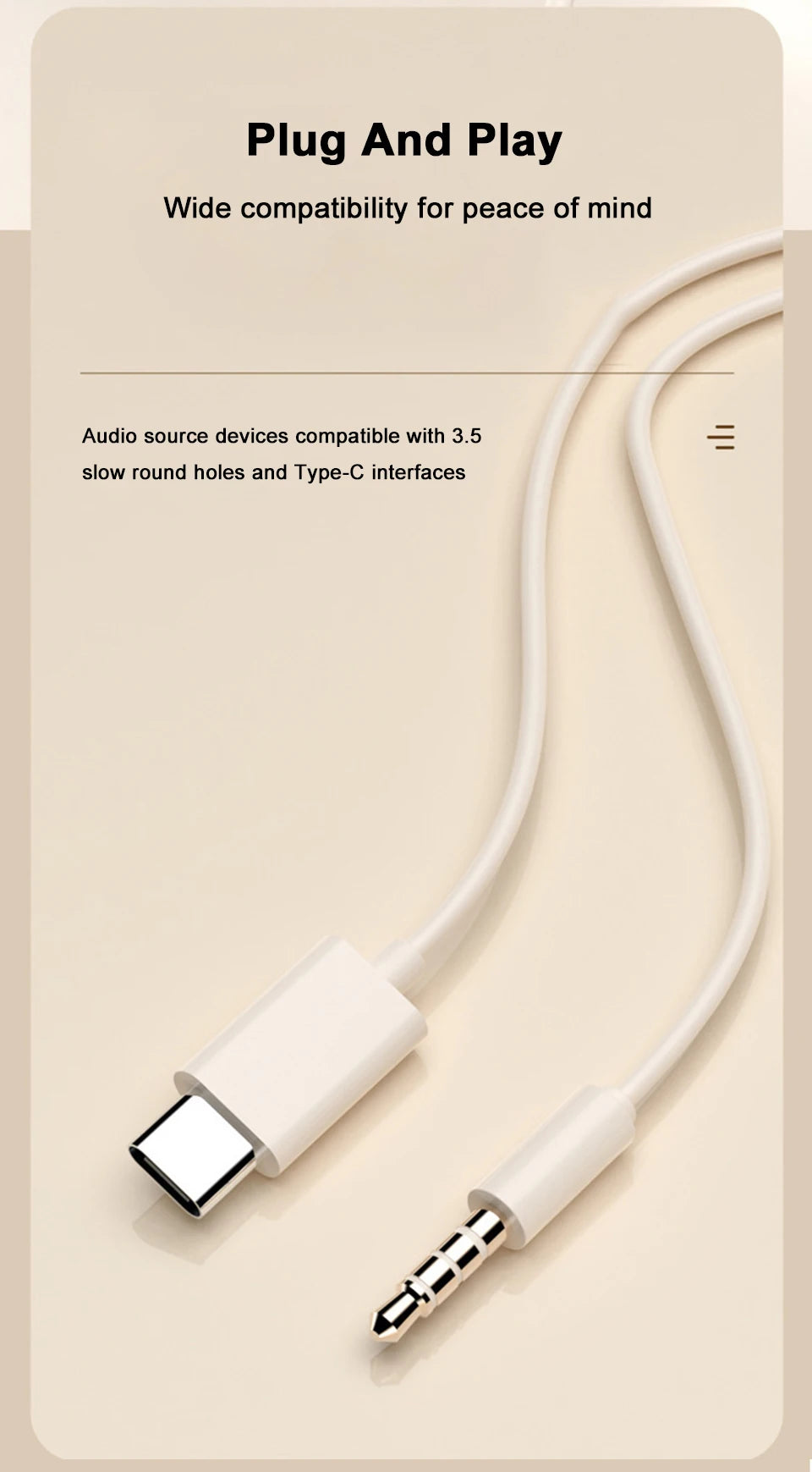For Samsung Earplugs Dolby Surround Sound With Mic Type C 3.5mm Music Wired Headphones For Samsung Galaxy S25 S24 S23 S22 Ultra