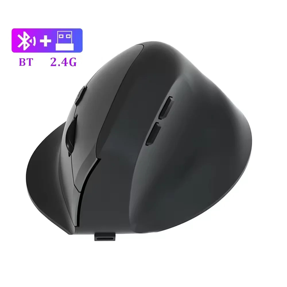Mouse Wired Vertical Mouse Ergonomic Rechargeable 3200DPI Optional Portable Gaming Mouse for Mac Laptop PC Computer