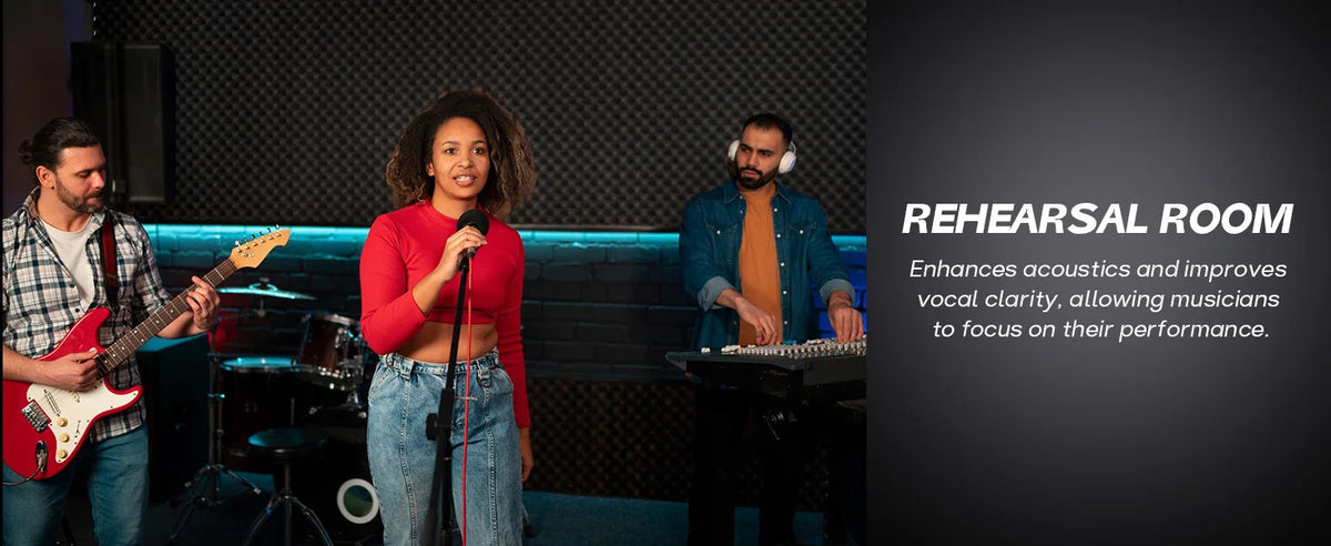 1Pc Soundproofing Cotton Self Adhesive Wall Sticker with Sound-absorbing Cotton Super Strong Sound-absorbing Material for Walls
