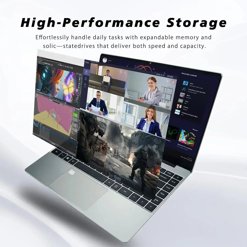 2026 Intel Core i9-9880H Notebook Windows 11 Pro 15.6 inch Laptop 32GB RAM 1TB/2TB SSD Office Game Laptops IPS 1920x1080 FHD