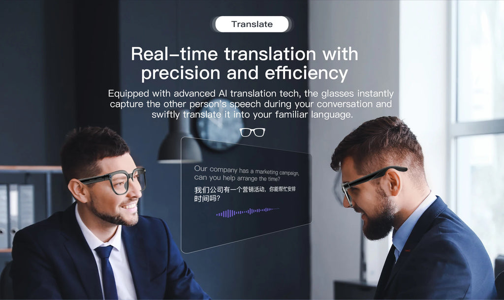 Smart AI Glasses 1080P HD Camera Video Recorder Bluetooth 5.4 Wireless Audio Headphones IP65 Waterproof Sport Men Women Eyewear