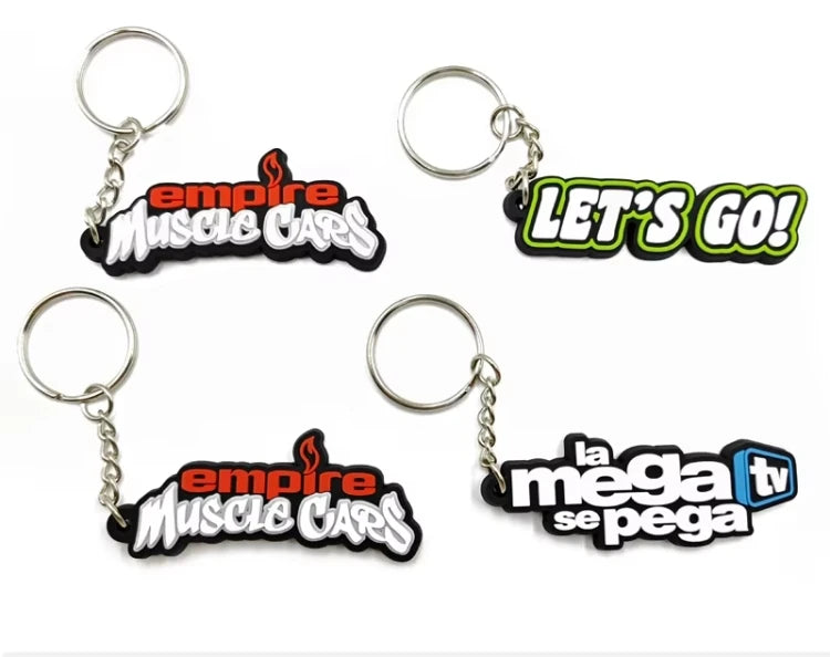 Custom PVC Keychains Customize Soft Rubber Keychain with Design&Logo DIY Silicone Key Personalized Durable PVC Key Chain for Key