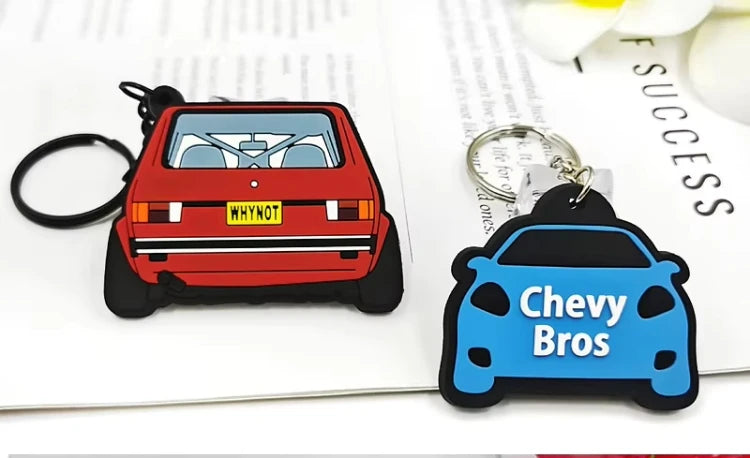 Custom PVC Keychains Customize Soft Rubber Keychain with Design&Logo DIY Silicone Key Personalized Durable PVC Key Chain for Key