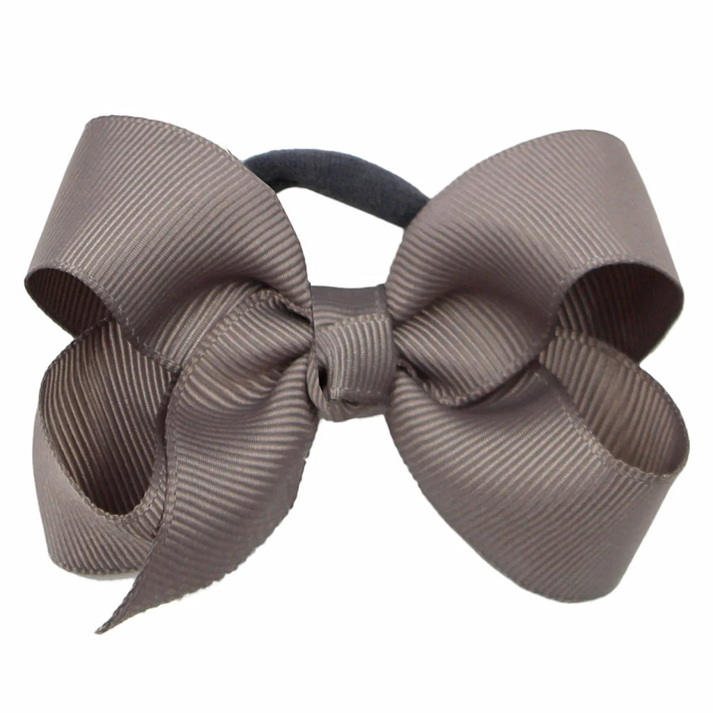 Cute Baby Girls Hair Bows Hair Ties Kids Hair Bands 3inch Bows Ponytail Holder Ties Children Kids Hair Accessories