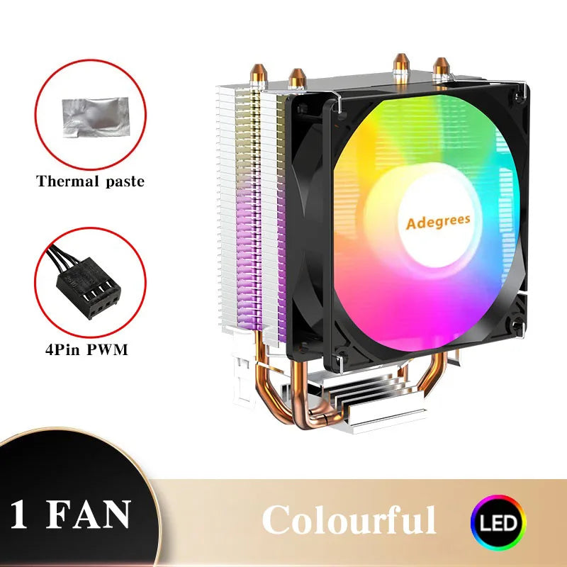 CPU Air Cooler X79 X99 3Pin PWM 4Pin Quiet Processor Cooling Fan For Intel LGA 1151 1155 1200 1700 2011 AMD AM3 AM4 PC Radiator