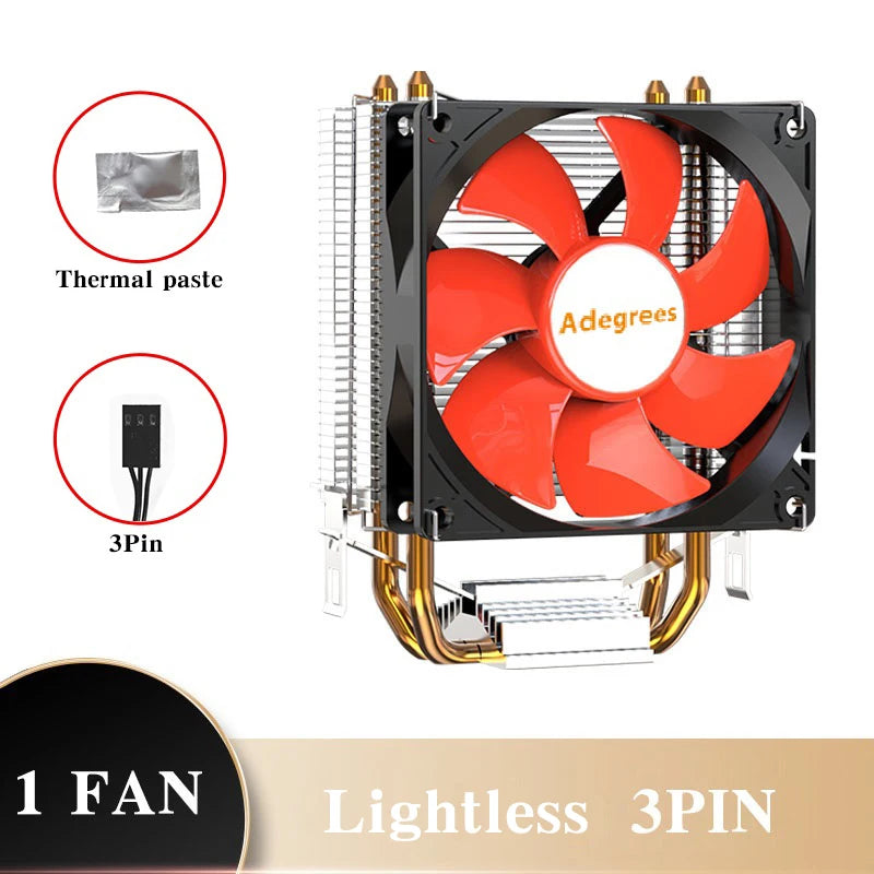 CPU Air Cooler X79 X99 3Pin PWM 4Pin Quiet Processor Cooling Fan For Intel LGA 1151 1155 1200 1700 2011 AMD AM3 AM4 PC Radiator