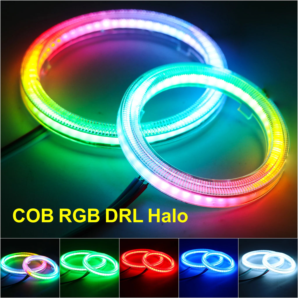 Car Headlight COB Angel Eyes Halo Rings Daytime Running Lights Fog Lights Retrofit Accessories COB Halo Rings Fog Lights COB LED
