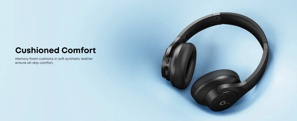 Soundcore by Anker Q20i Hybrid Active Noise Cancelling Headphones, Wireless Over-Ear Bluetooth, 40H ANC Playtime, Hi-Res Audio