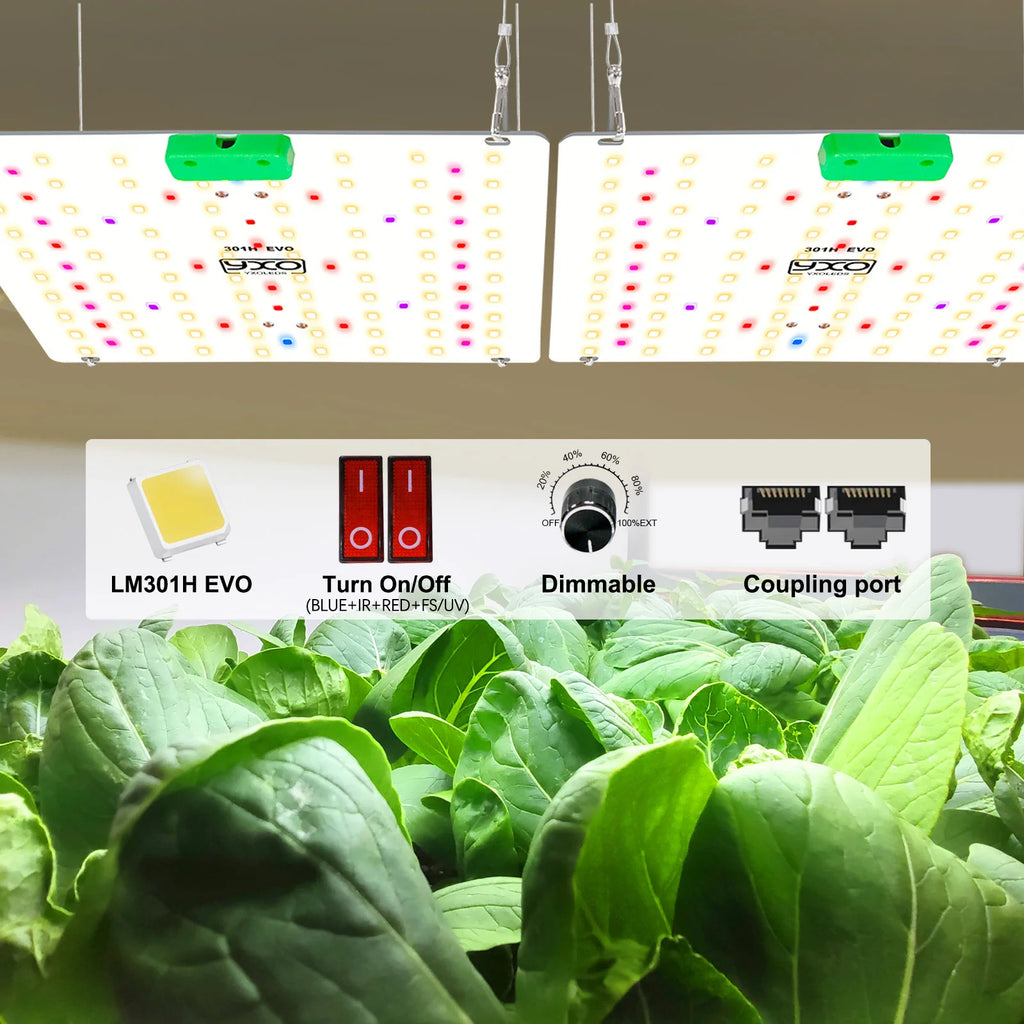 Super Bright Sam-ung Quantum Dot LM301H EVO Dimmable 85W 180W LED Plant Growth Light for Indoor Gardening And Agriculture