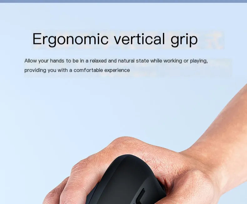 Mouse Wired Vertical Mouse Ergonomic Rechargeable 3200DPI Optional Portable Gaming Mouse for Mac Laptop PC Computer