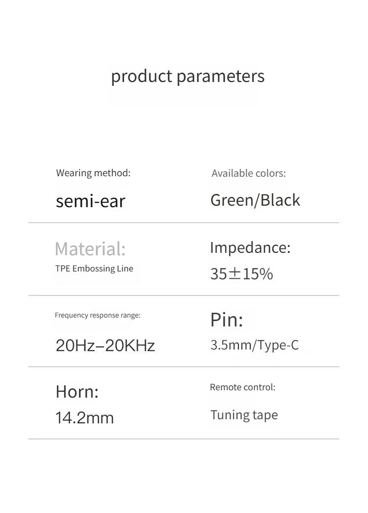 USB Type C Headphone HiFi Bass Stereo Volume Control Mic 3.5mm Wired Earbuds For Galaxy S24 S23 S22 S21 Ultra iPhone 15 Pro Max