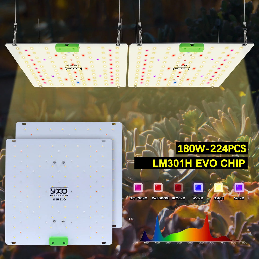 Super Bright Sam-ung Quantum Dot LM301H EVO Dimmable 85W 180W LED Plant Growth Light for Indoor Gardening And Agriculture
