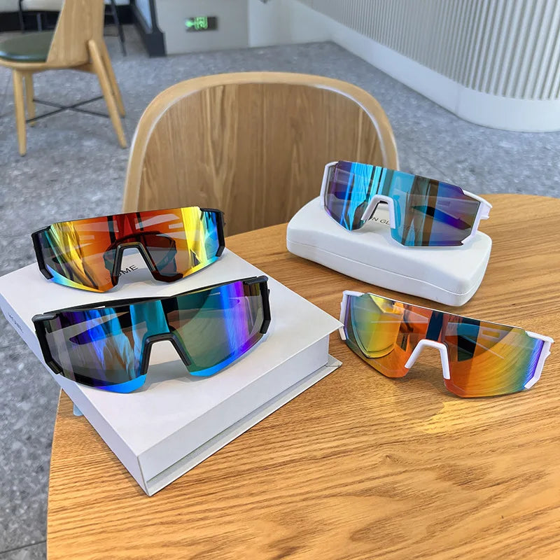 1/2pcs Cycling Sunglasses Women UV400 Sandproof Eye Protector Sun Glasses Outdoor Sports Goggle Protection Anti Radiation Lens