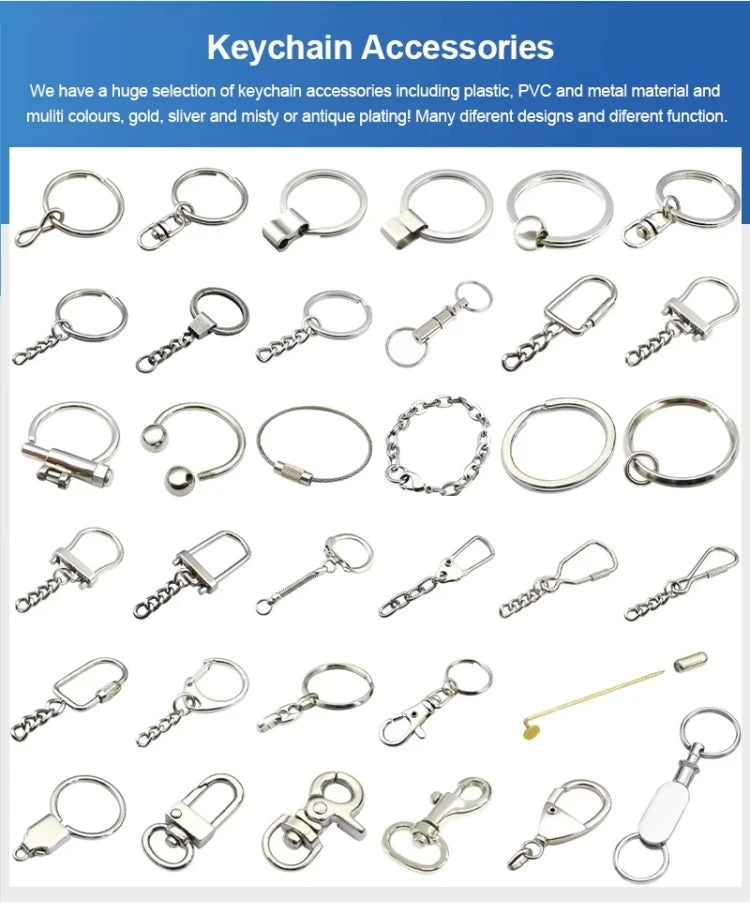 Custom PVC Keychains Customize Soft Rubber Keychain with Design&Logo DIY Silicone Key Personalized Durable PVC Key Chain for Key