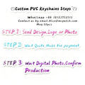 Custom PVC Keychains Customize Soft Rubber Keychain with Design&Logo DIY Silicone Key Personalized Durable PVC Key Chain for Key
