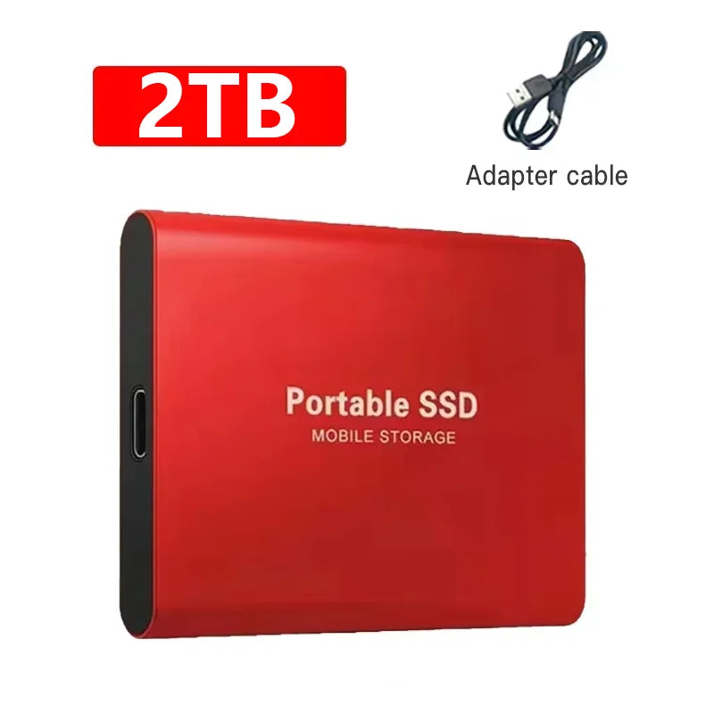 Portable SSD Drive USB Type-C for Computer File Backup
