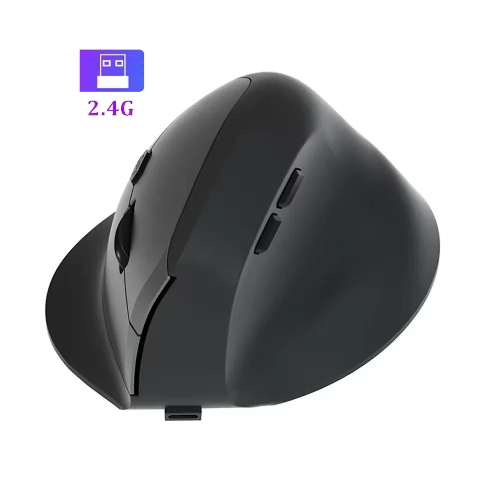 Mouse Wired Vertical Mouse Ergonomic Rechargeable 3200DPI Optional Portable Gaming Mouse for Mac Laptop PC Computer