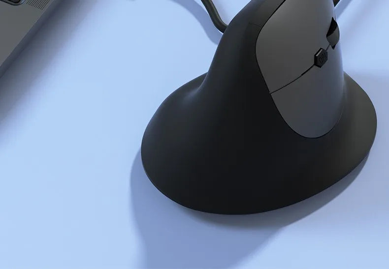 Mouse Wired Vertical Mouse Ergonomic Rechargeable 3200DPI Optional Portable Gaming Mouse for Mac Laptop PC Computer