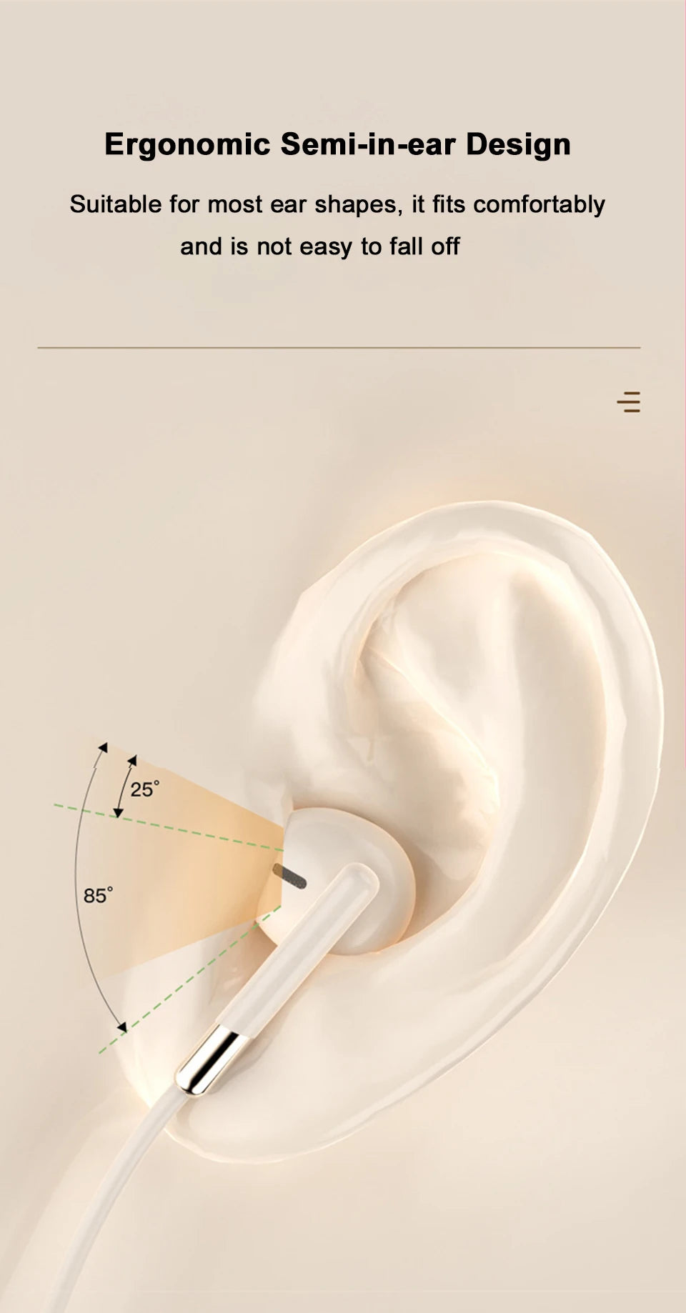 For Samsung Earplugs Dolby Surround Sound With Mic Type C 3.5mm Music Wired Headphones For Samsung Galaxy S25 S24 S23 S22 Ultra