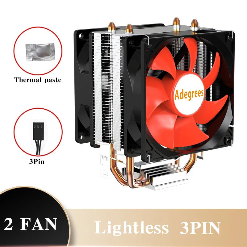 CPU Air Cooler X79 X99 3Pin PWM 4Pin Quiet Processor Cooling Fan For Intel LGA 1151 1155 1200 1700 2011 AMD AM3 AM4 PC Radiator