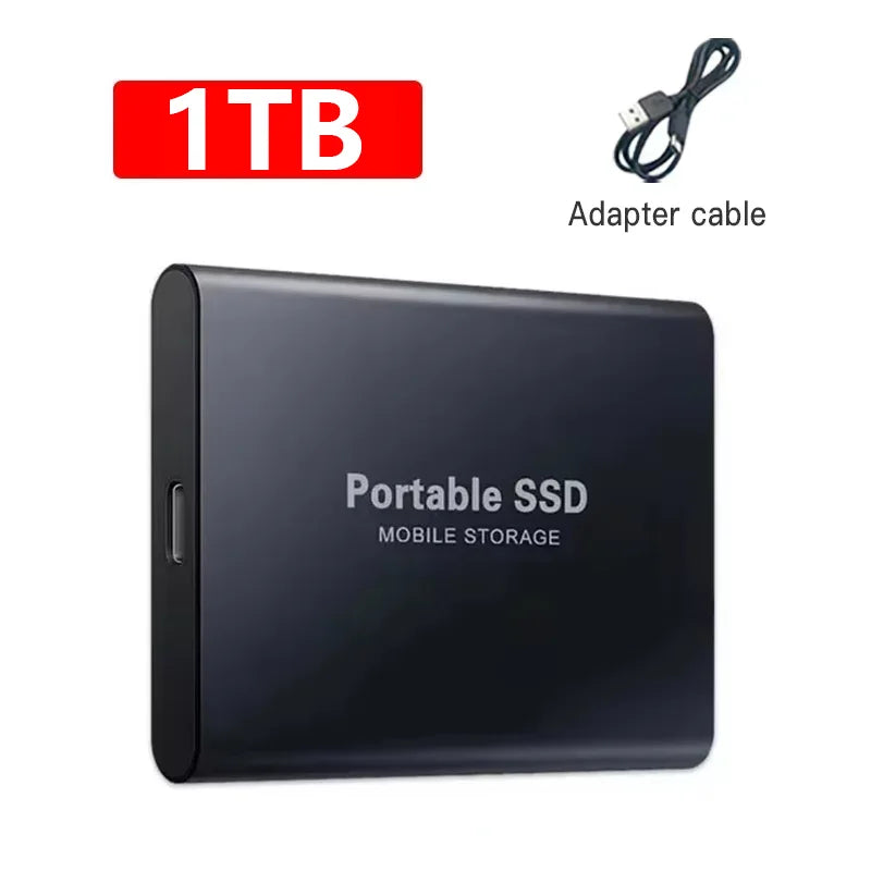 Portable SSD Drive USB Type-C for Computer File Backup